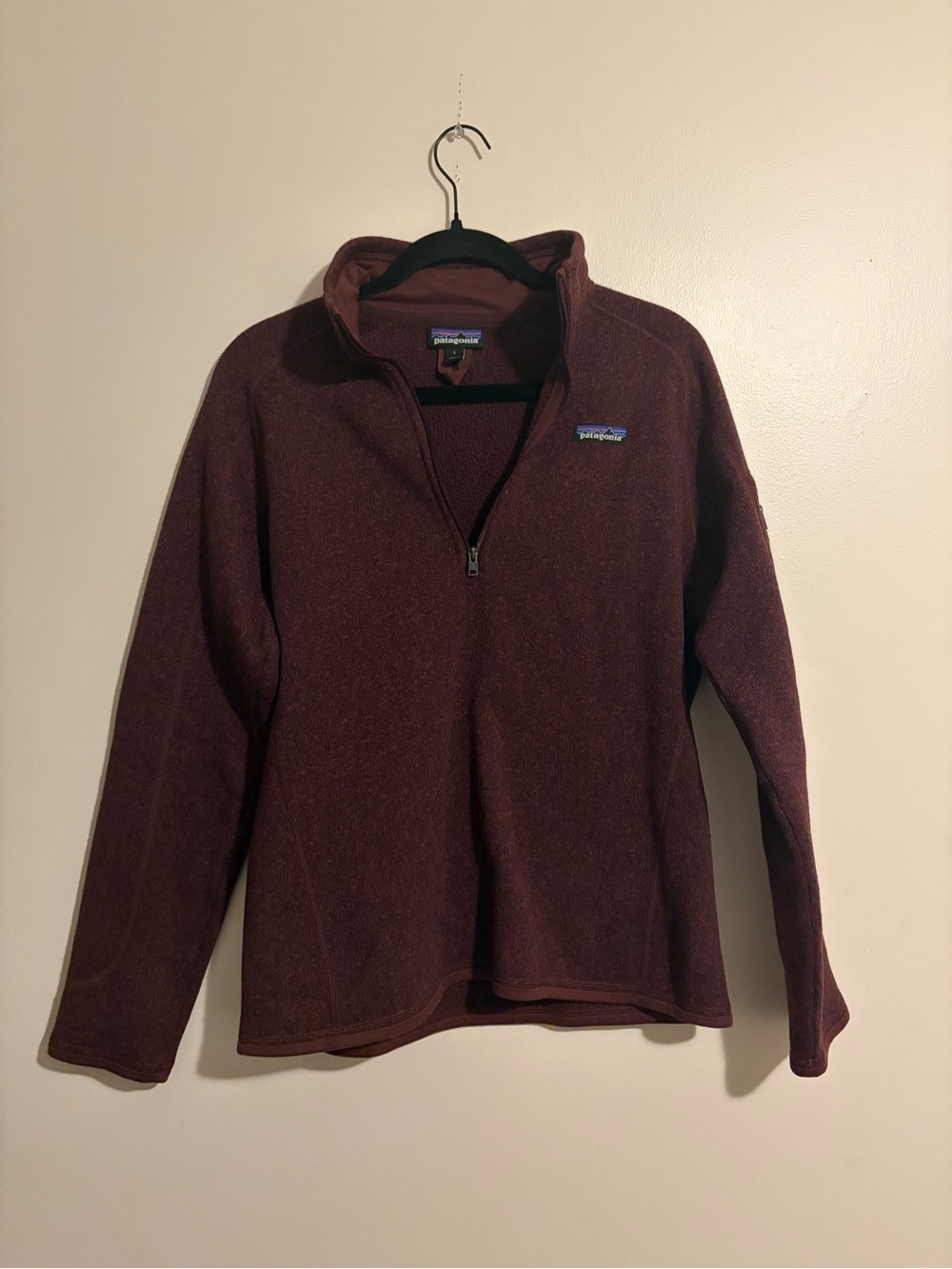 Patagonia Men’s Quarter-Zip Fleece Pullover - Deep Burgundy